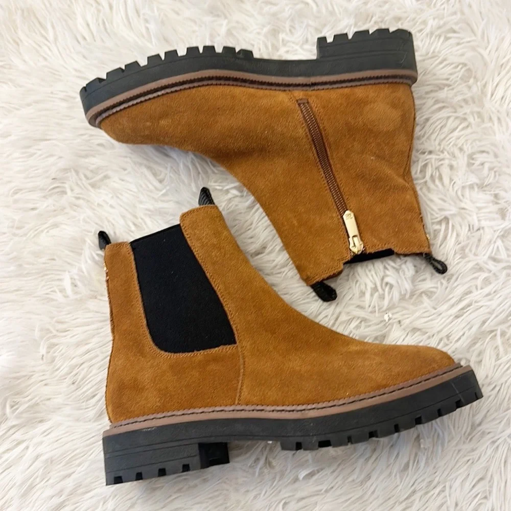 NEW $178 Sam Edelman Laguna Chelsea Lug Sole brown boot size 4